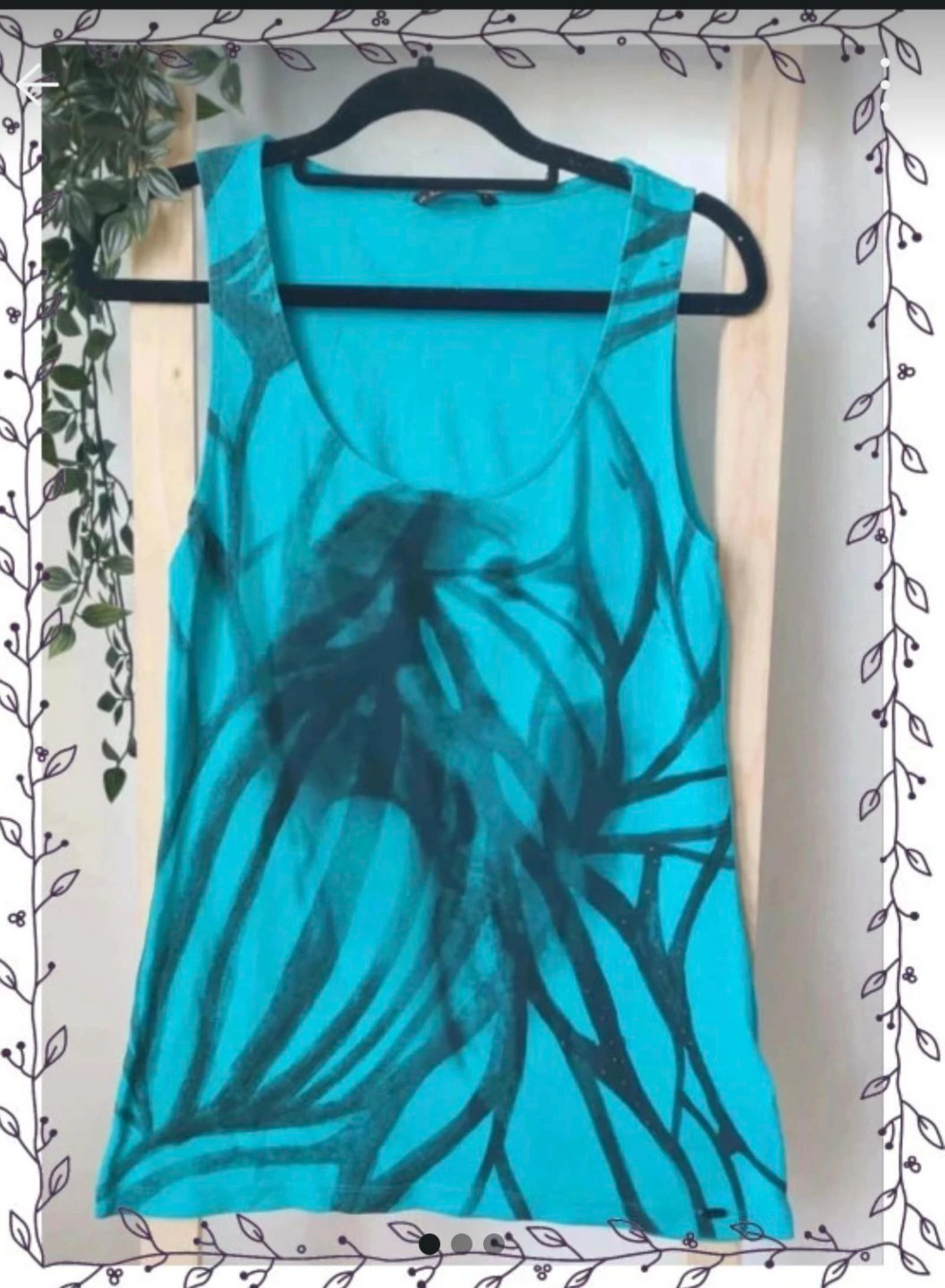 Camisola alças comprida Salsa Azul e preta